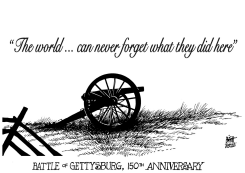 GETTYSBURG 150TH ANNIVERSARY, B/W by Randy Bish