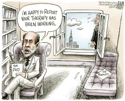 FED CHIEF BERNANKE  by Adam Zyglis