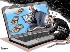 SNOWDEN & UNCLE SAM  by Paresh Nath