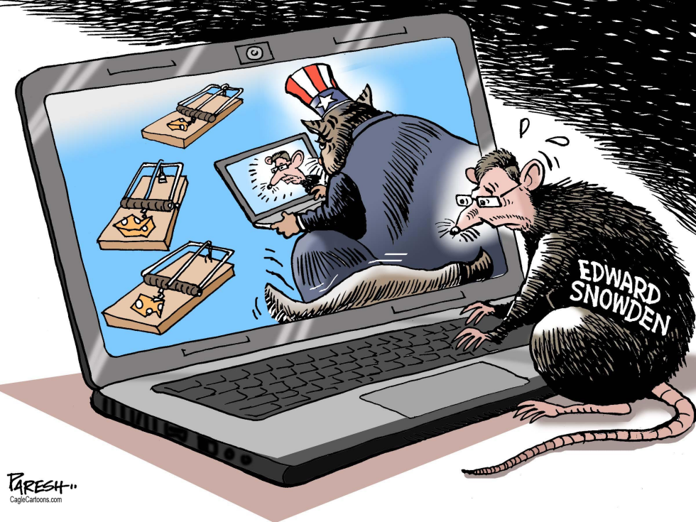  SNOWDEN & UNCLE SAM by Paresh Nath