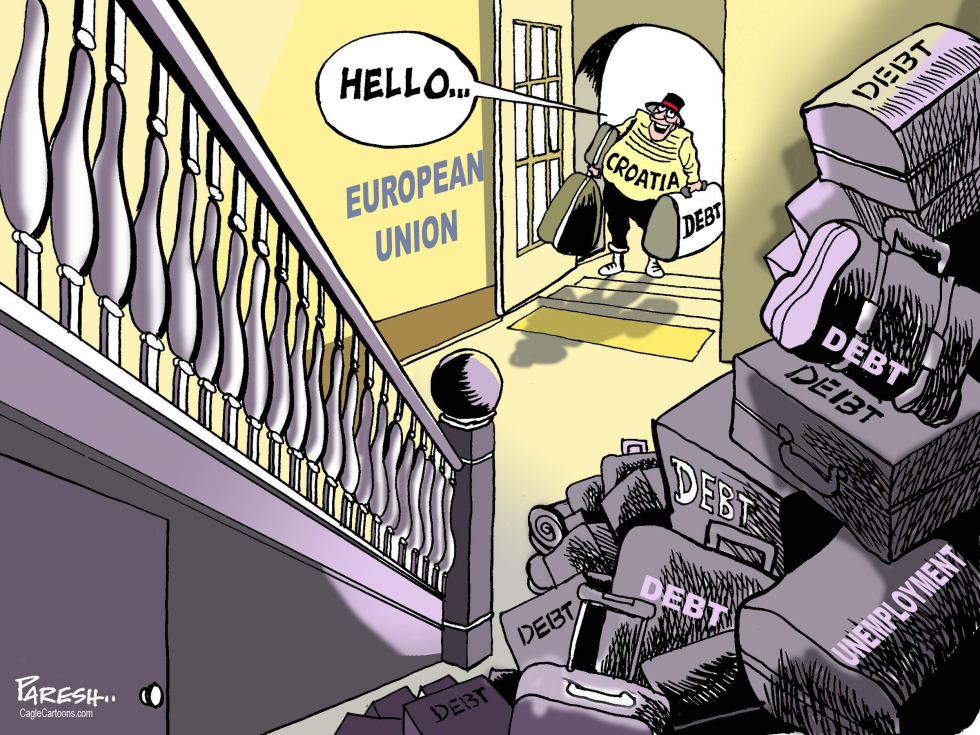  CROATIA ENTERS EU by Paresh Nath