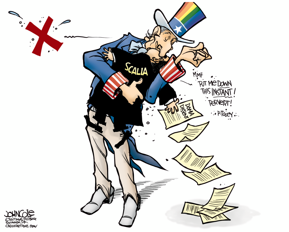 Scalia and Uncle Sam kissing COLOR