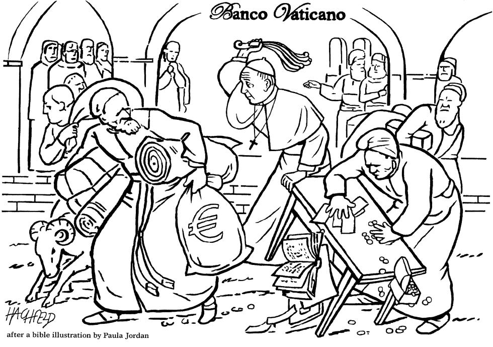 El Papa Francisco limpia el Templo