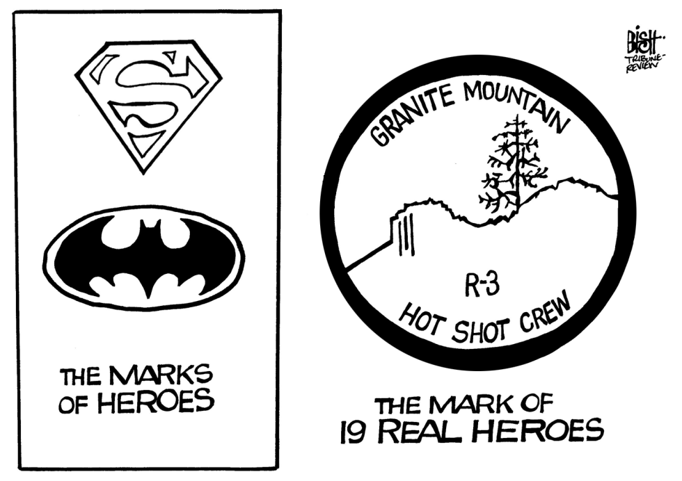 THE MARK OF A REAL HERO, B/W