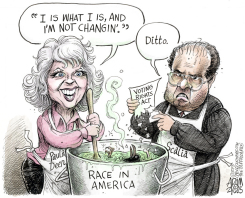 DEEN AND SCALIA  by Adam Zyglis