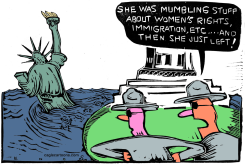 STATUE OF LIBERTY  by Randall Enos