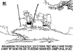 SUMMER CAMP ONLINE, B/W by Randy Bish