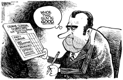 OBAMA SCORECARD by Rick McKee