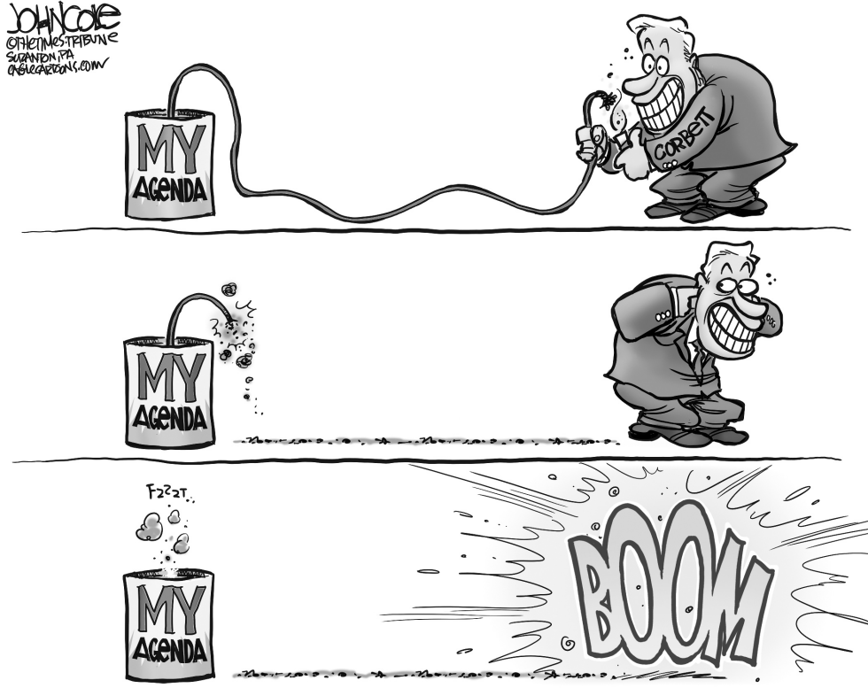 LOCAL PA -- Corbett goes boom BW