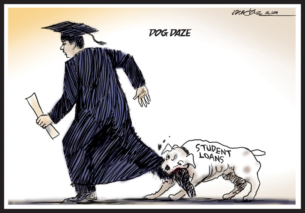 Student loan rates doubled Dog daze of bummer