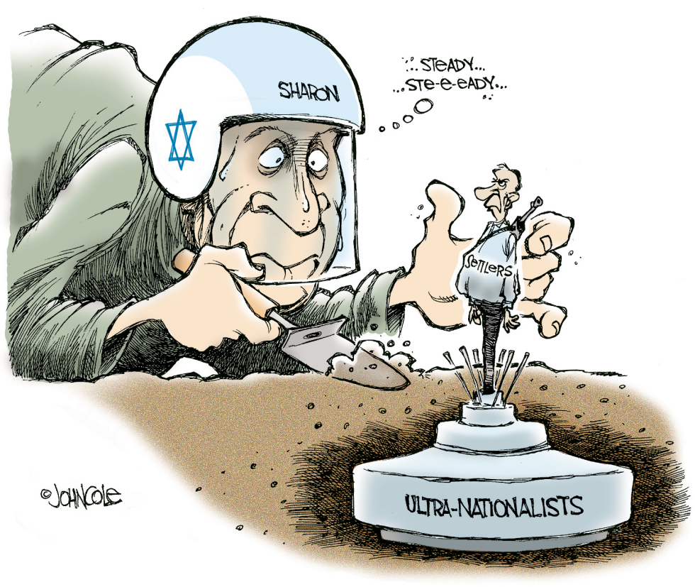 Sharons political land mine -- color