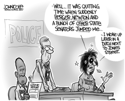 LOCAL NC  GOP ASSAULT ON WOMEN BW by John Cole