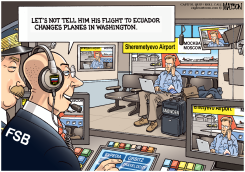 SURVEILLING SNOWDEN AT MOSCOW AIRPORT by R.J. Matson