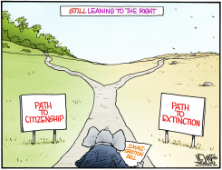 TWO PATHS  by Christopher Weyant