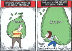 COLLEGE STUDENT DEBT by Bob Englehart