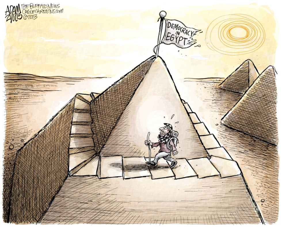  DEMOCRACY IN EGYPT by Adam Zyglis