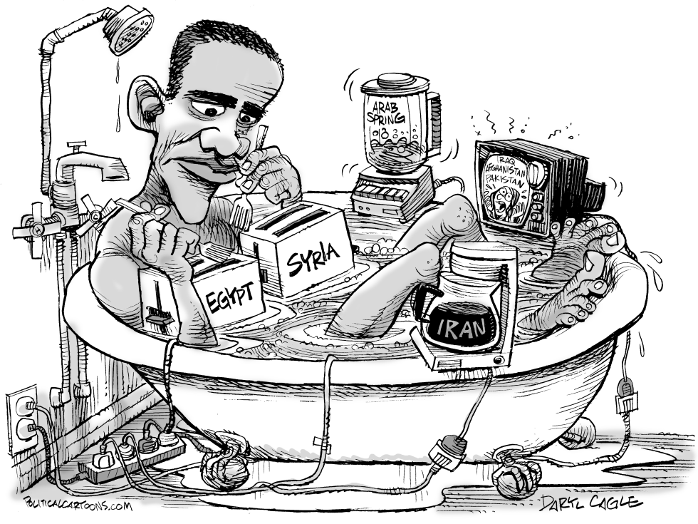 Arab Spring Bath Tub Obama