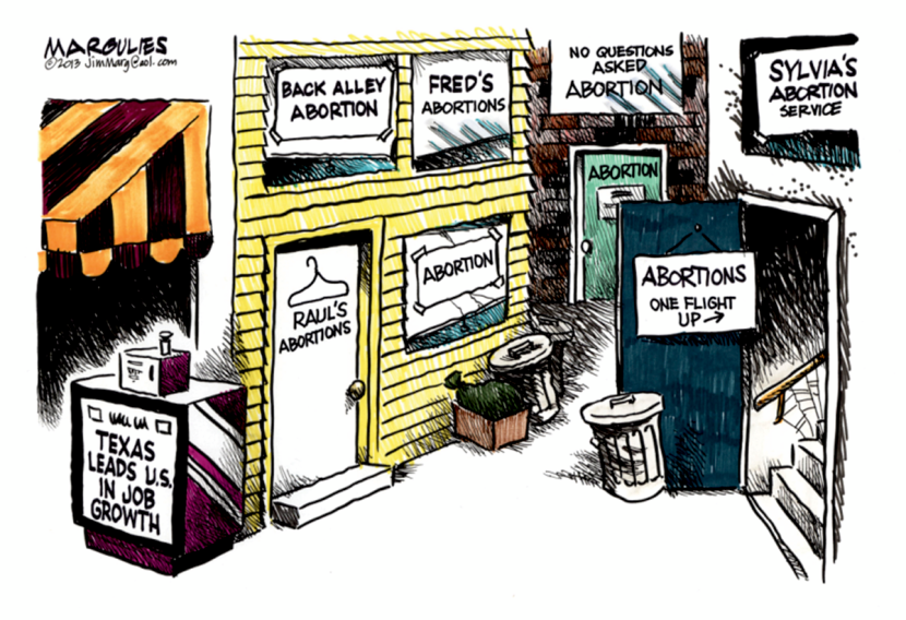 Texas abortion limits color