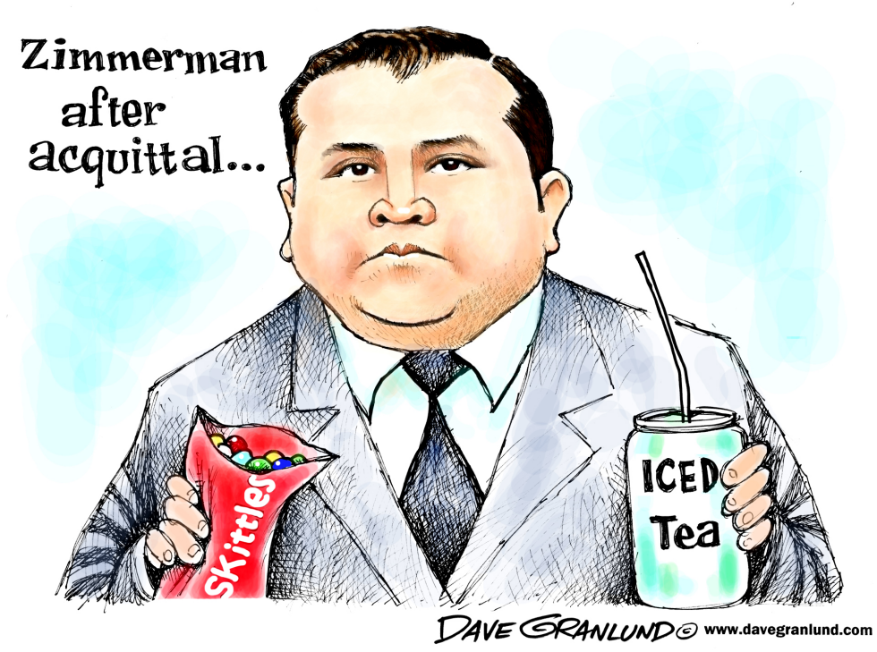  ZIMMERMAN ACQUITTAL by Dave Granlund