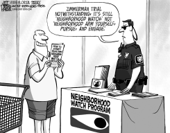 ZIMMERMAN NEIGHBORHOOD WATCH OUT by Jeff Parker