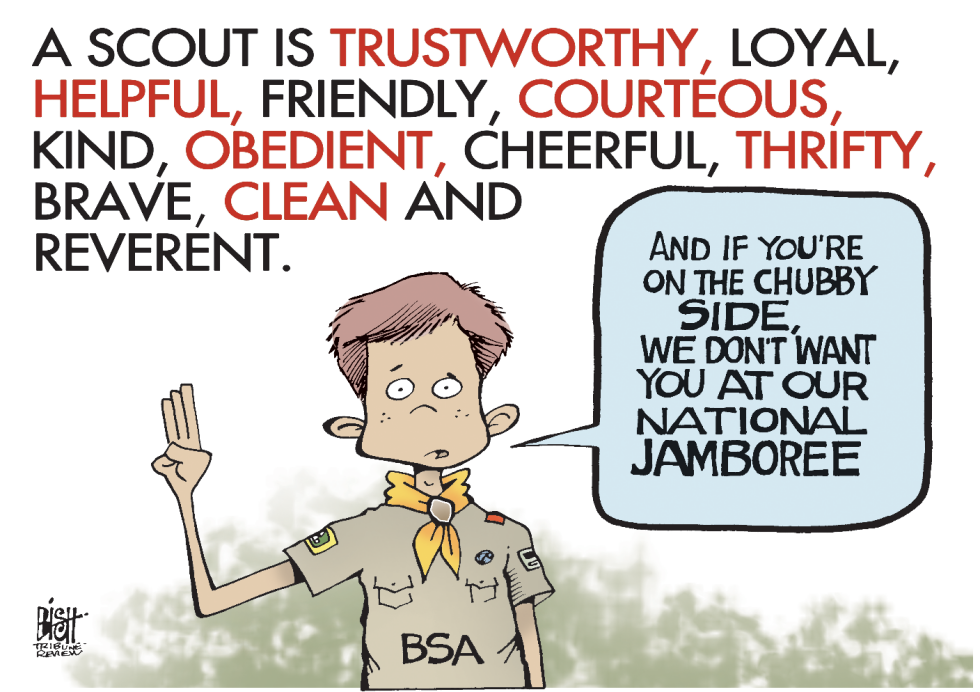 YOU FAT SCOUTS STAY HOME, COLOR