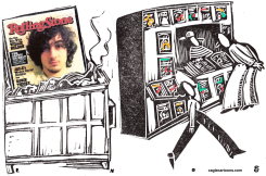 TRASHY ROLLING STONE  by Randall Enos