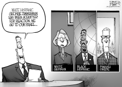 ZIMMERMAN AND RACE by Nate Beeler