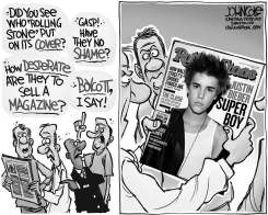 ROLLING STONE COVER SCANDAL BW by John Cole