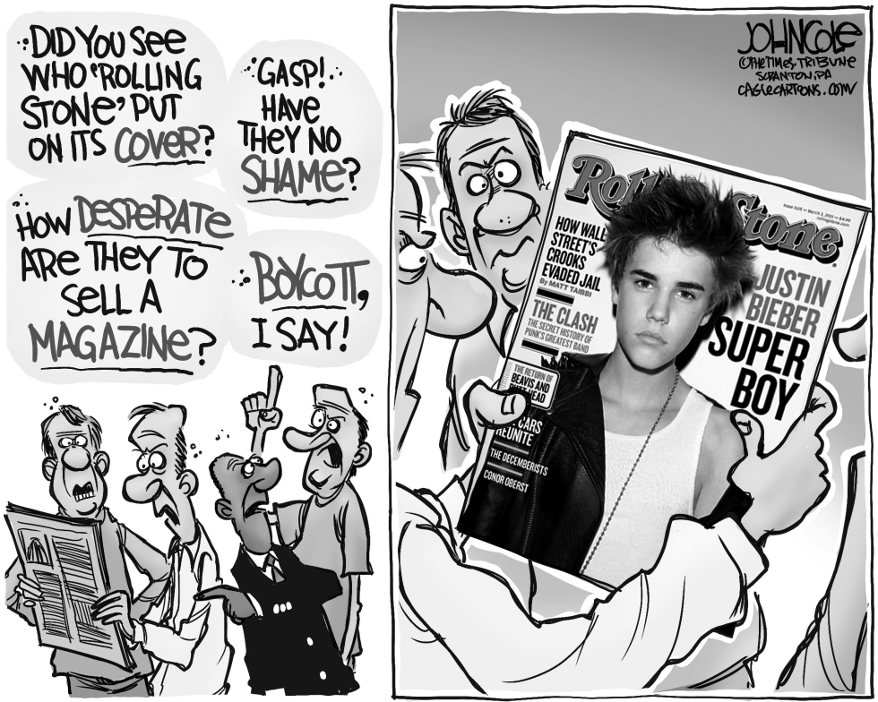 Rolling Stone cover scandal BW
