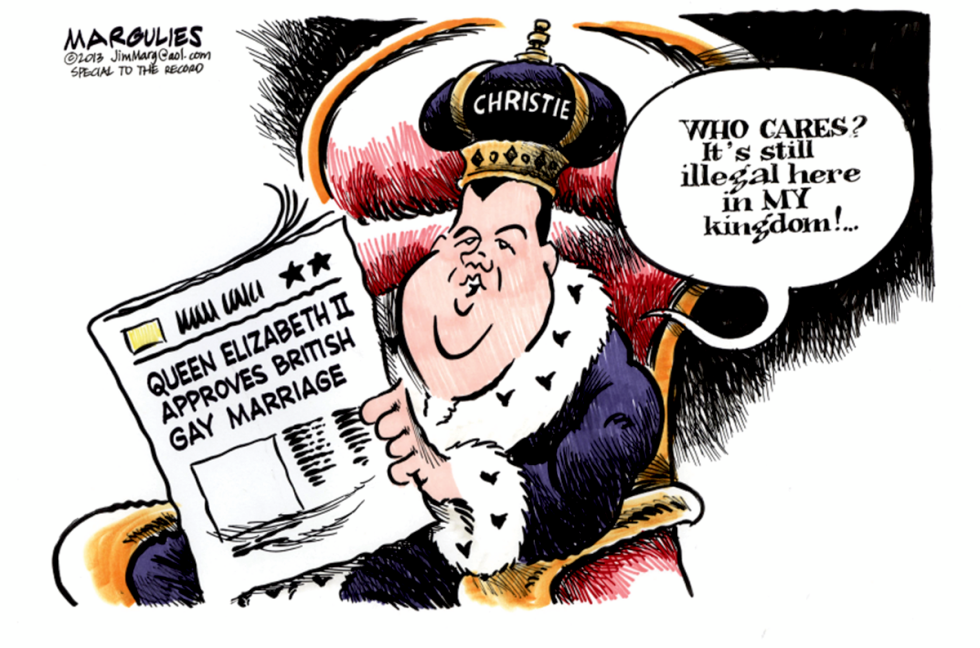 Christie and gay marriage color