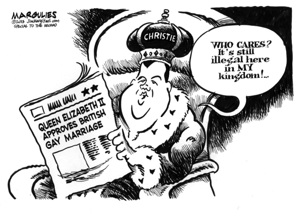 CHRISTIE AND GAY MARRIAGE by Jimmy Margulies