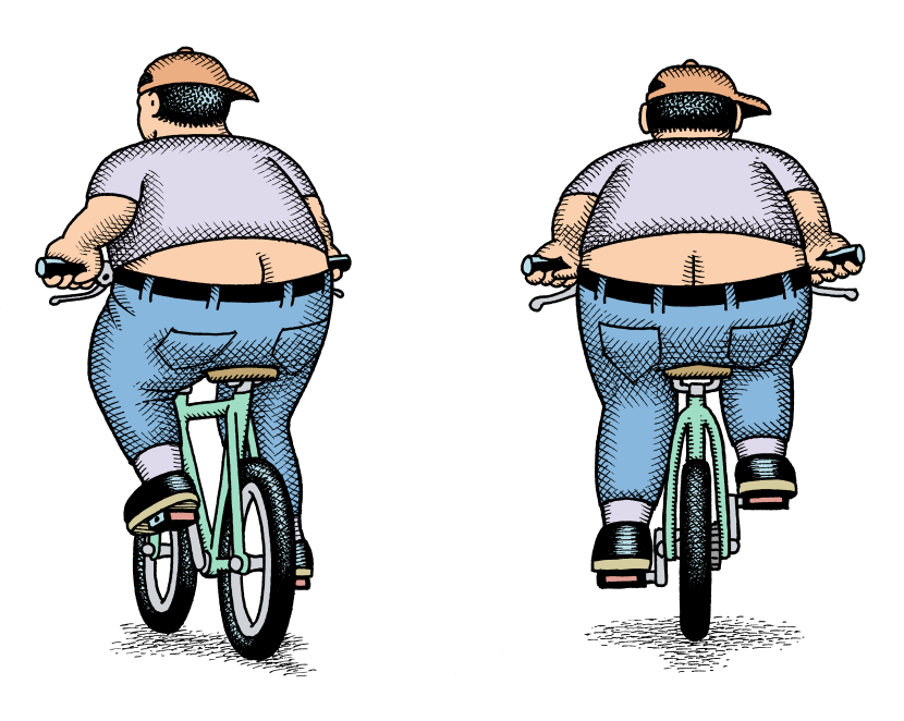 Butt Crack Cyclists Color