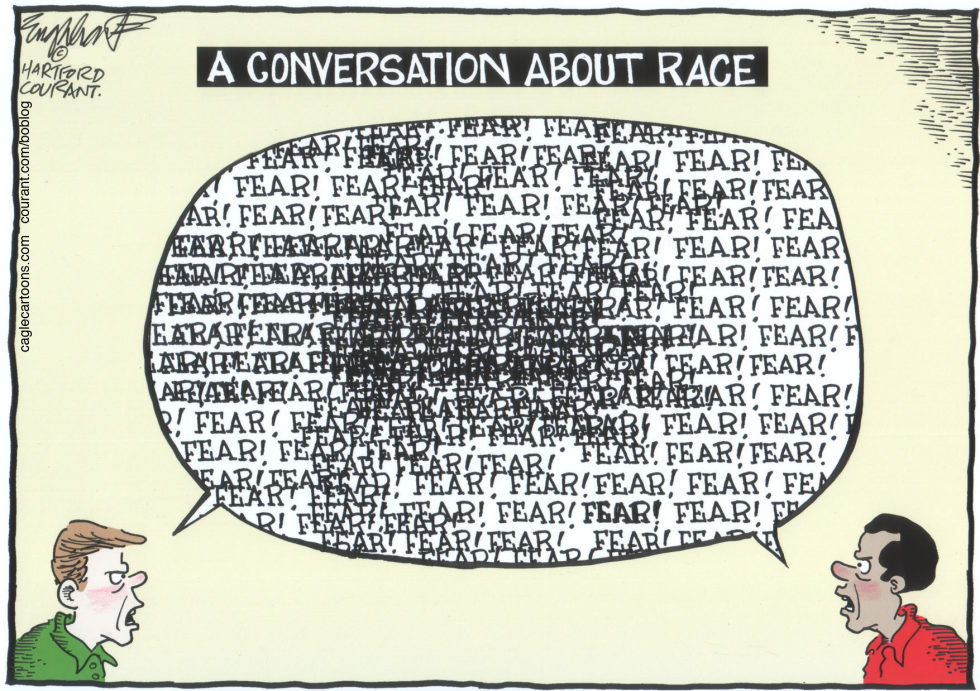  RACE IN AMERICA by Bob Englehart