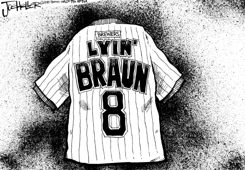 MILWAUKEE BREWER RYAN BRAUN by Joe Heller