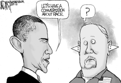 OBAMA'S CONVERSATION ON RACE by Jeff Darcy