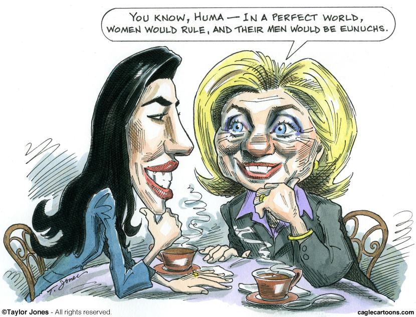 Huma consults Hillary - COLOR