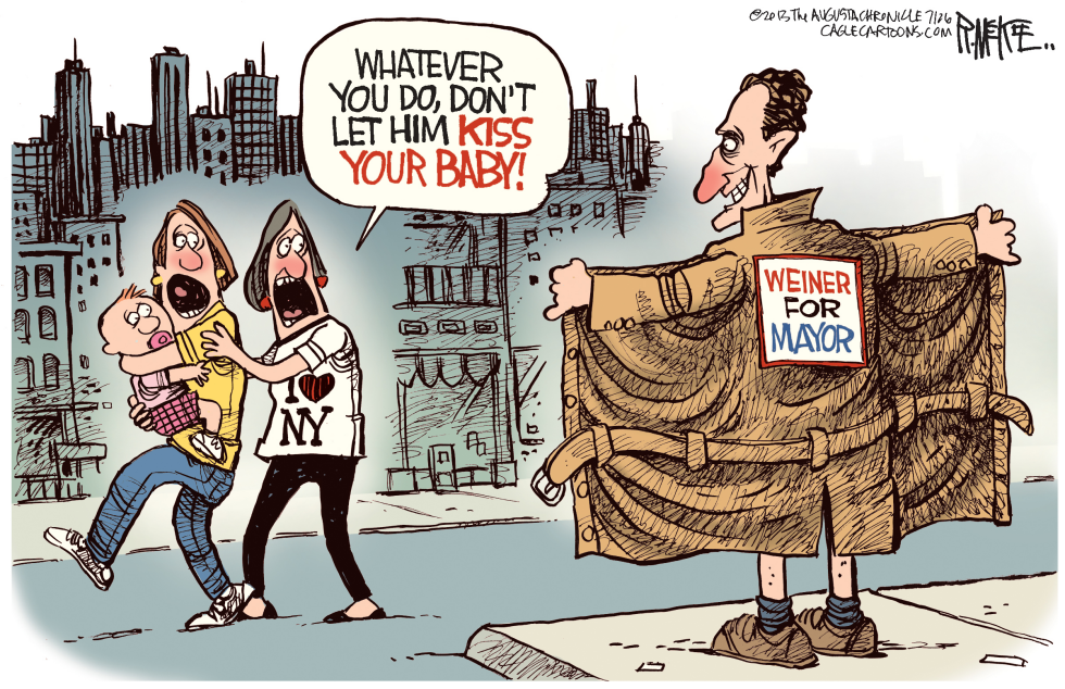  WEINER FOR MAYOR by Rick McKee