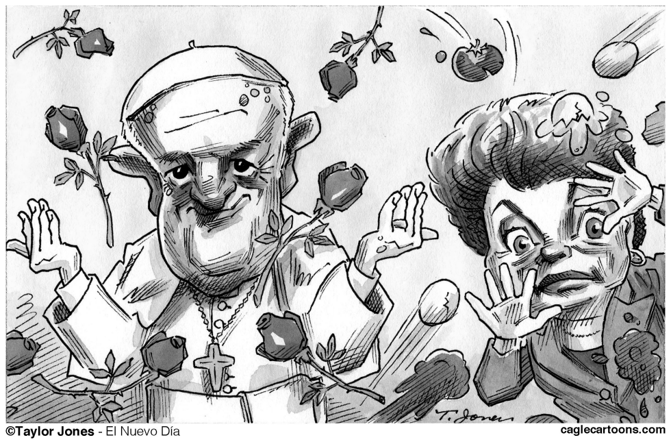  PAPA FRANCIS Y DILMA ROUSSEF by Taylor Jones