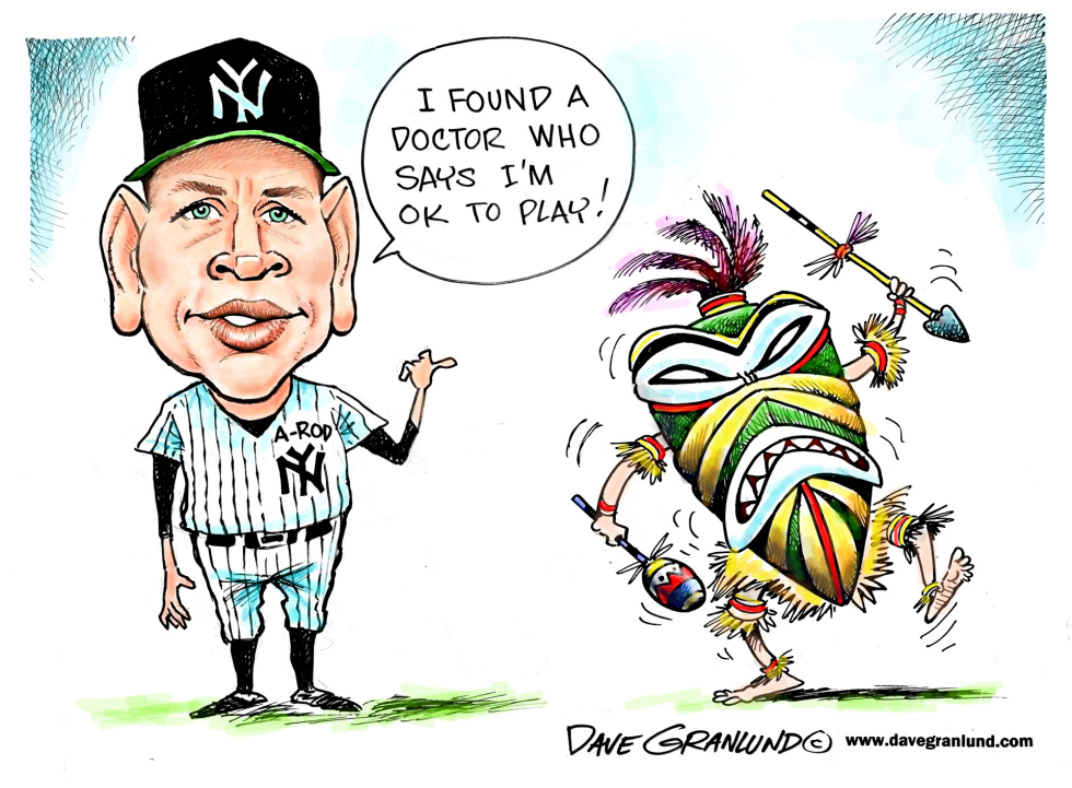  A-ROD ON DISABLED LIST by Dave Granlund