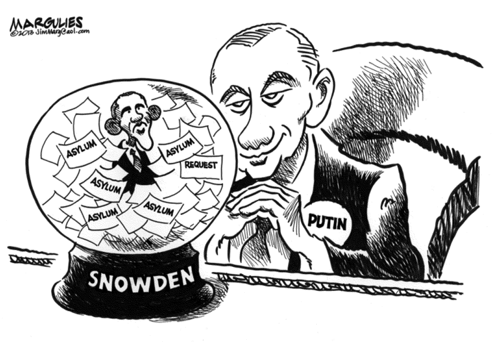 Putin and Obama and Snowden