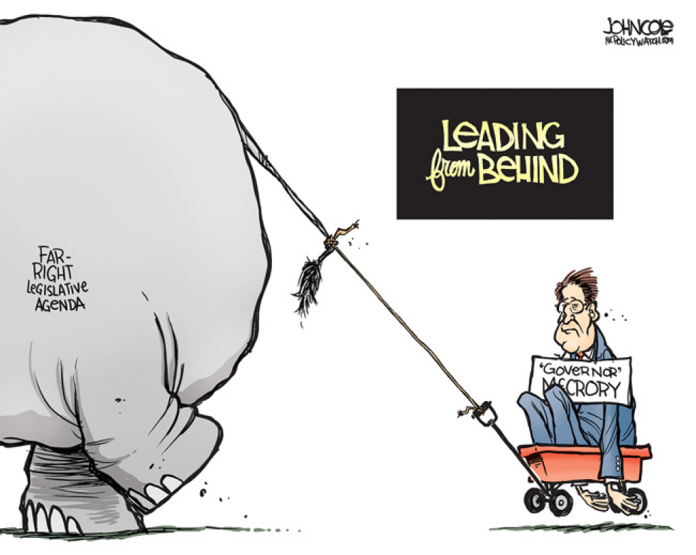Local NC - Governor McCrory Leading From Behind COLOR