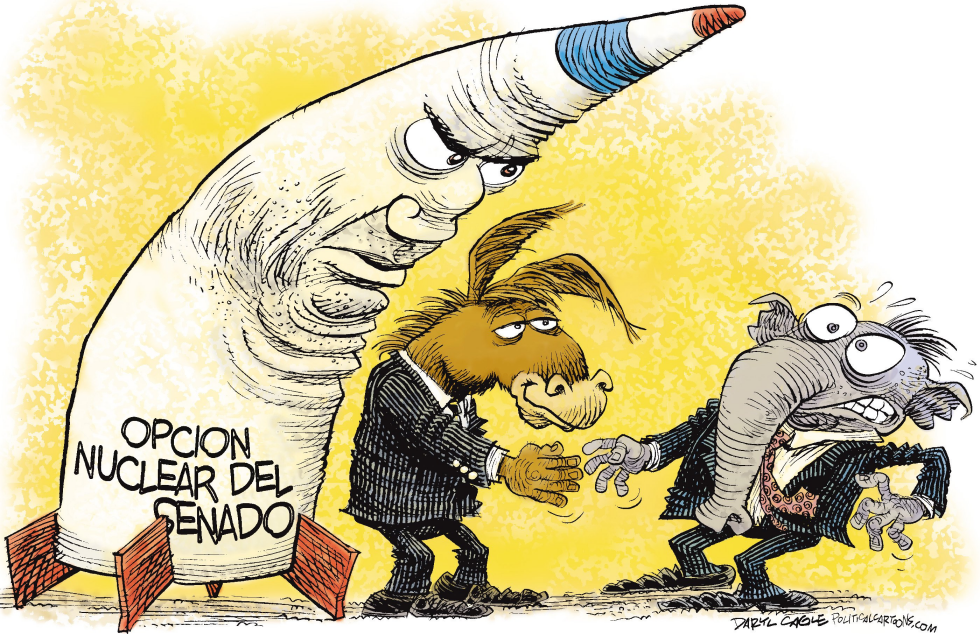  OPCION NUCLEAR DEL SENADO  by Daryl Cagle