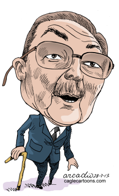 RAUL CASTRO CUBA  by Arcadio Esquivel