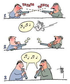 MAKE PEACE NOT WAR by Arend Van Dam