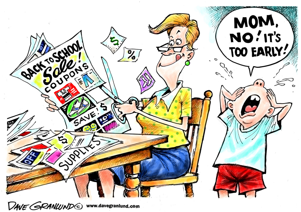  BACK TO SCHOOL SHOPPING by Dave Granlund