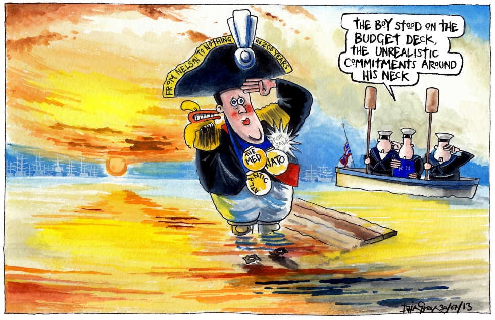 THE SHRINKING BRITISH ROYAL NAVY