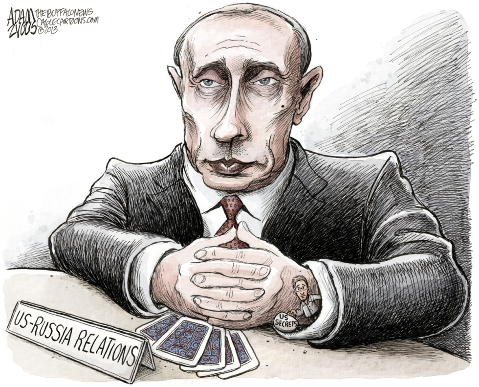  SNOWDEN HIDING IN RUSSIA by Adam Zyglis