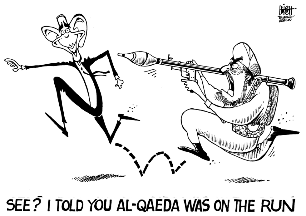 AL-QAEDA ON THE RUN, B/W