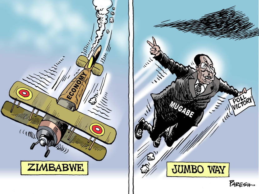Mugabe poll victory COLOR