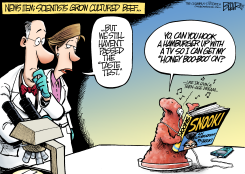 PETRI DISH BEEF  by Nate Beeler